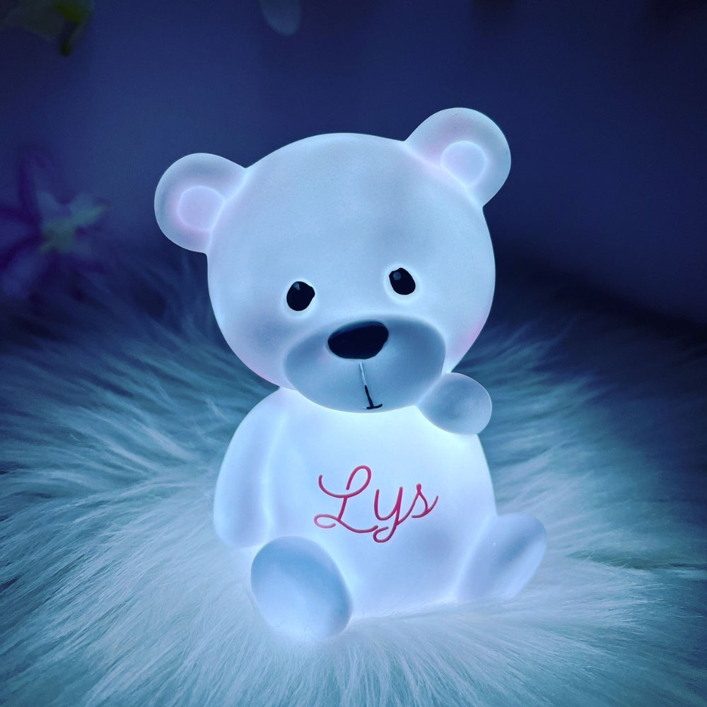 Lámparas luz quitamiedos bebés personalizadas – La Señorita Peris