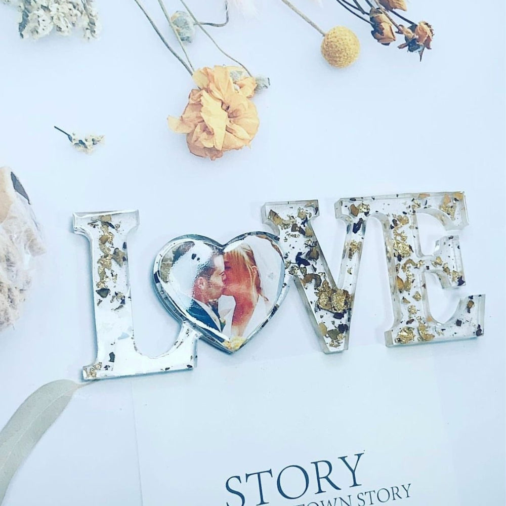 Letrero Love con foto