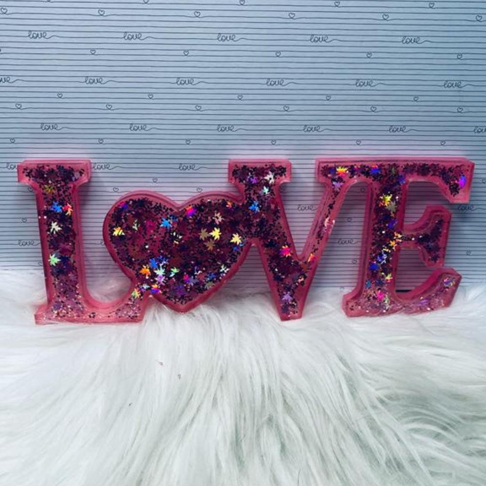 Letrero Love con foto
