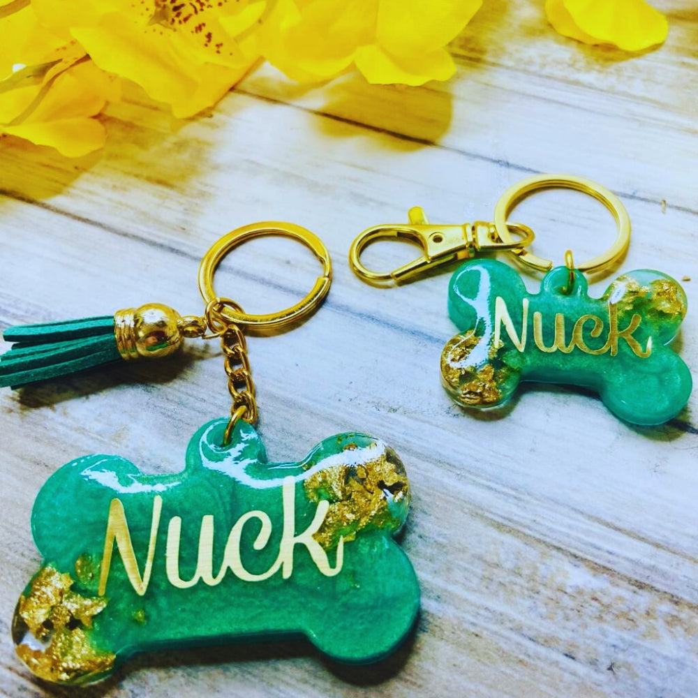 Conjunto de llavero y plaquita para tu mascota