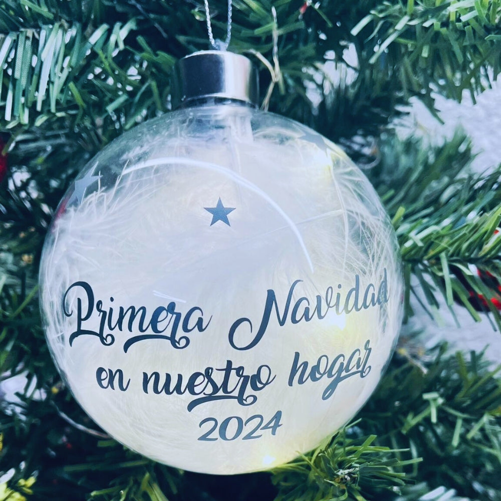 Bolas de Navidad grandes con luz