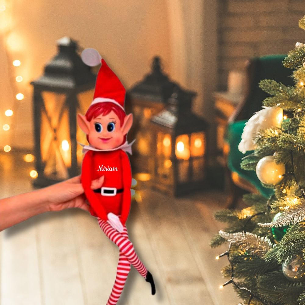 Elfo de Navidad gigante personalizado